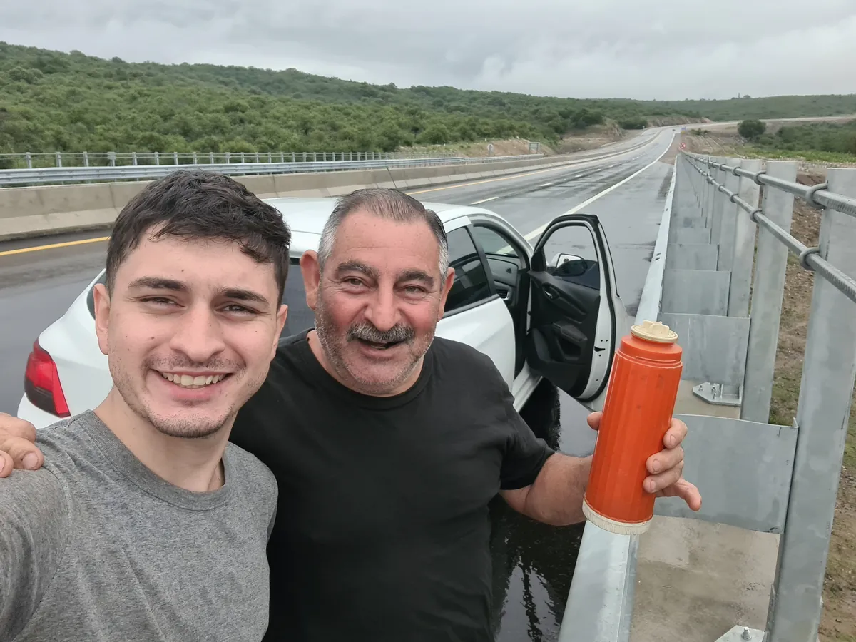 Cristian y su hijo Jeremías